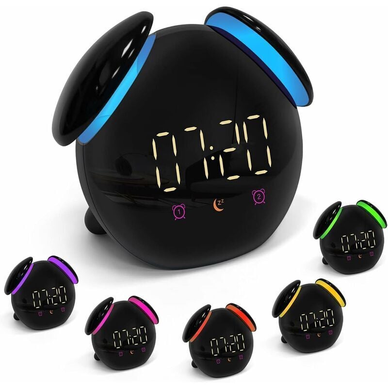 Réveil numérique pour enfants à LED avec fonction snooze