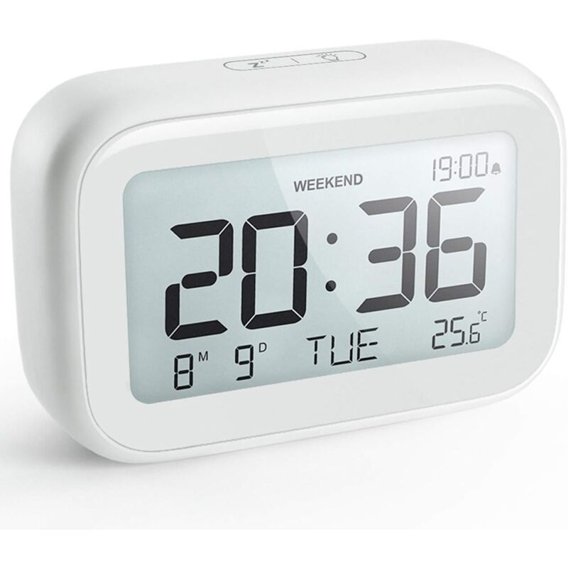 Feiyue - Réveil numérique rechargeable avec température, réveil