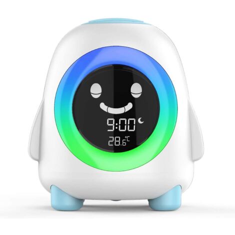 Réveil pour enfants, avec led veilleuse cartoon horloge numérique