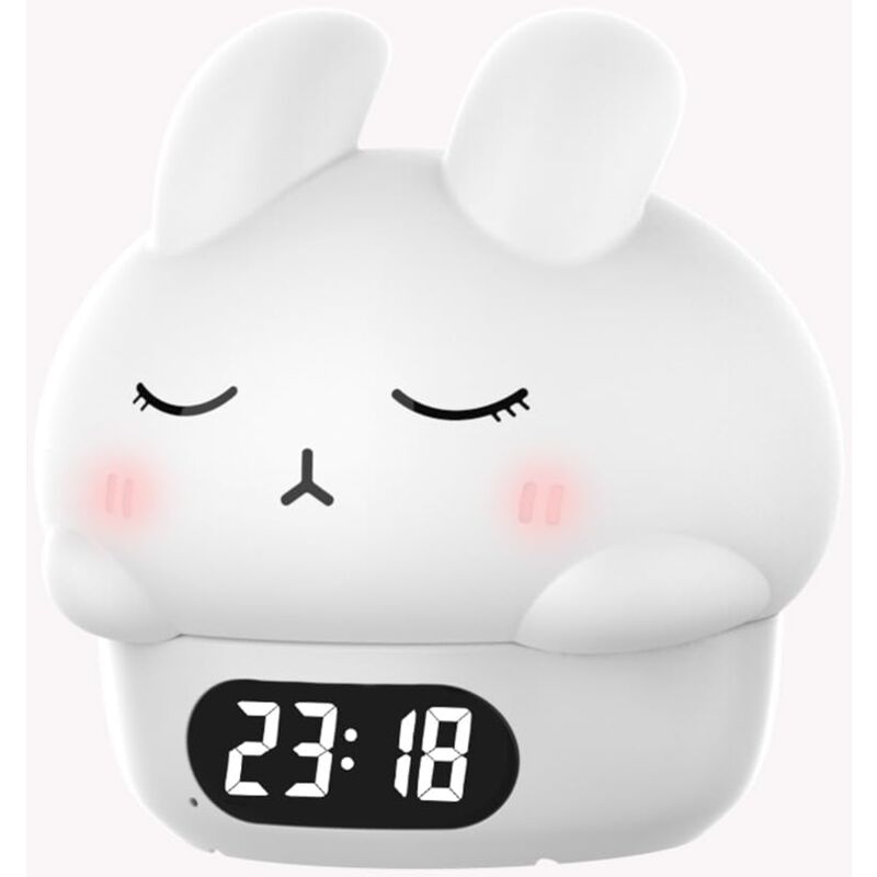 Réveil pour enfants, horloge Capybara mignonne, réveil pour enfants, réveil Capybara, veilleuse à intensité variable, entraîneur de sommeil pour