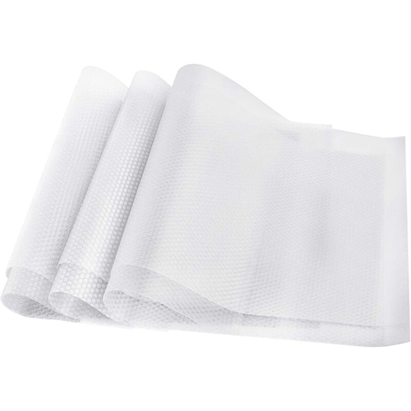 Revêtement intérieur de réfrigérateur étanche et antibactérien 6 PCS (blanc)