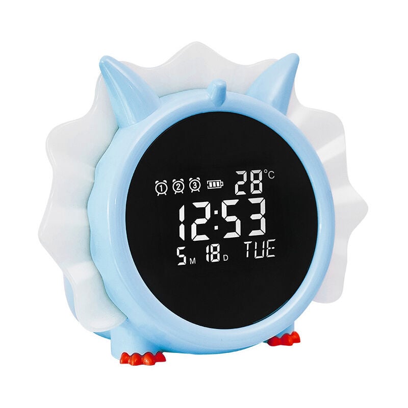 Réveil pour enfants, réveil numérique dinosaure, horloges USB rechargeables pour tout-petits