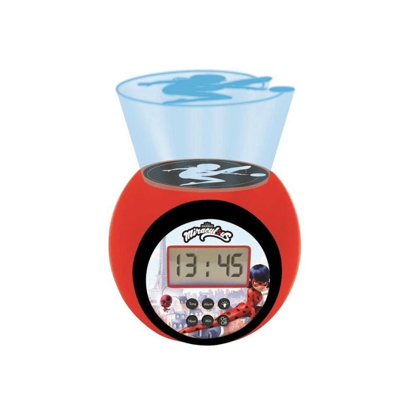 Lexibook - Réveil projecteur Miraculous avec minuteur