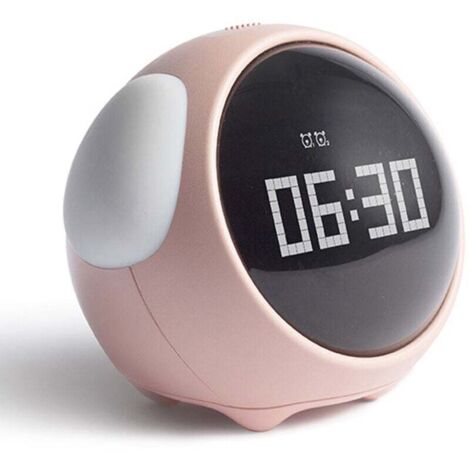 Réveil Projecteur Numérique Pivotant à 180° - pour Chambre ou Bureau - Radio (Doré)
