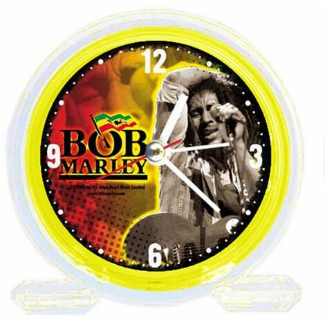 Réveil Pvc Bob Marley jaune