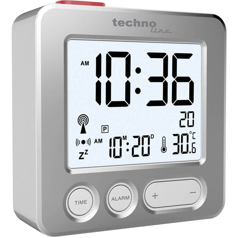 Techno Line wt 265 radiopiloté(e) Réveil argent Heures de réveil 1 C174651