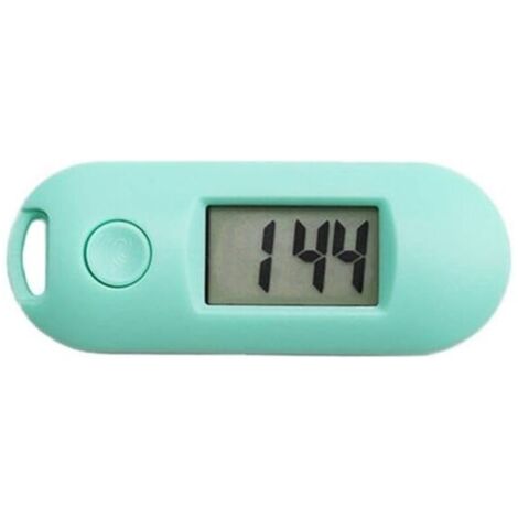 Réveil rétro-éclairé vert, horloge électronique numérique silencieuse et lumineuse, mini montre portable en forme de porte-clés, horloge de chambre à coucher (couleur : vert)