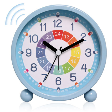 Horloge D'apprentissage Pour Enfants - Cadran Analogique 25cm, Sans Tic-tac - Pour Apprendre à Lire L'heure Facilement - 10