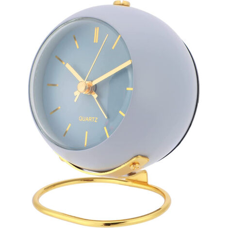 Réveil silencieux, simulant un réveil de bureau avec une lumière (bleue).