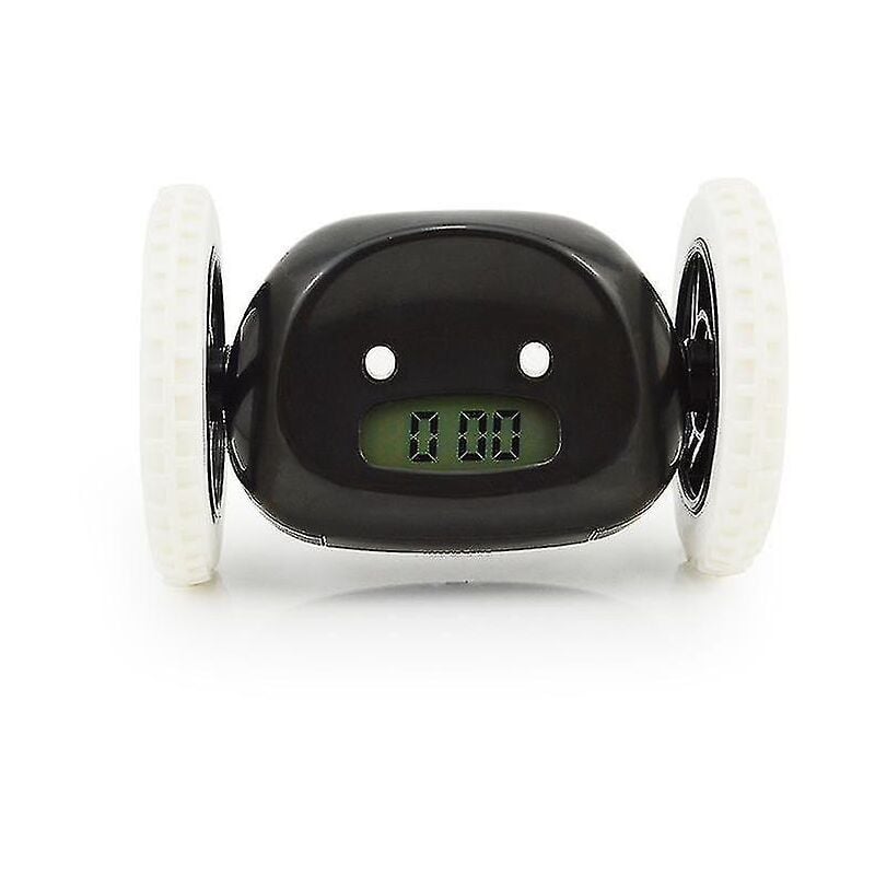 Feiyue - Réveil sur roulettes extra fort pour gros dormeurs (robot horloge pour chambre d'adulte ou d'enfant) horloge amusante