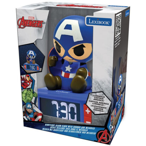 Réveil Veilleuse Lexibook Captain America