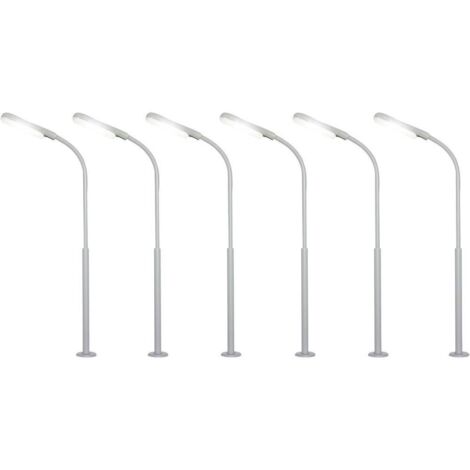 Réverbère en col de cygne simple Viessmann 60906 modèle fini H0 1 set