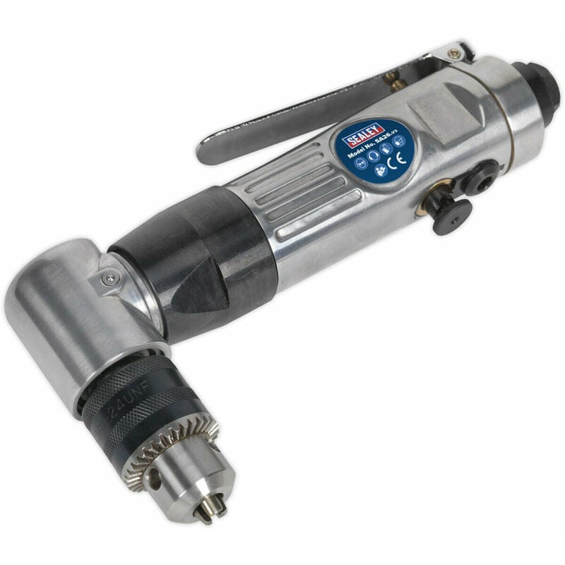 Loops - Reversible Air Operated Angle Drill - 1/4' bsp Inlet - 10mm Chuck - 1500 rpm