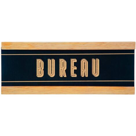 Reversibles Türschild Loft Holz 25x10cm - Büro