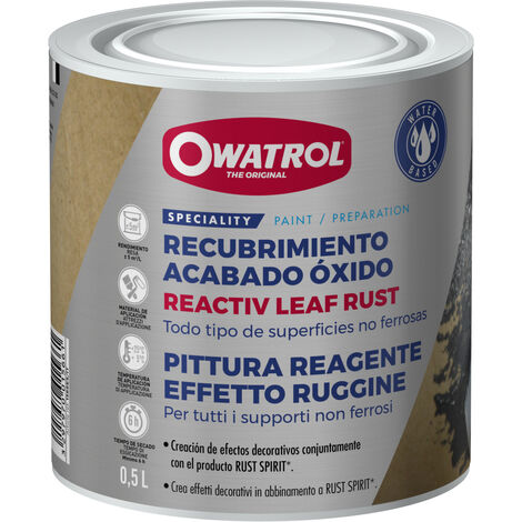 Revestimiento aspecto hierro Owatrol REACTIV LEAF RUST  0,5 litro