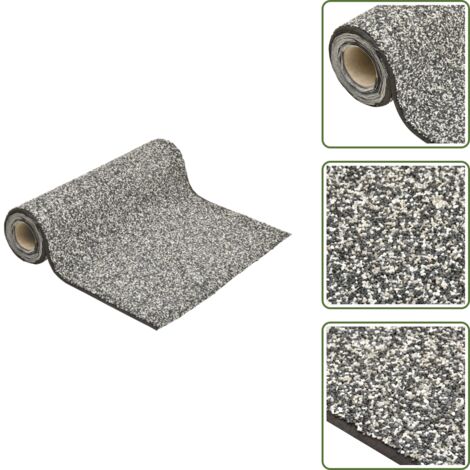 Revestimiento de aluminio - vidaXL Revestimiento de piedra gris 500x60 cm - Revestimiento natural