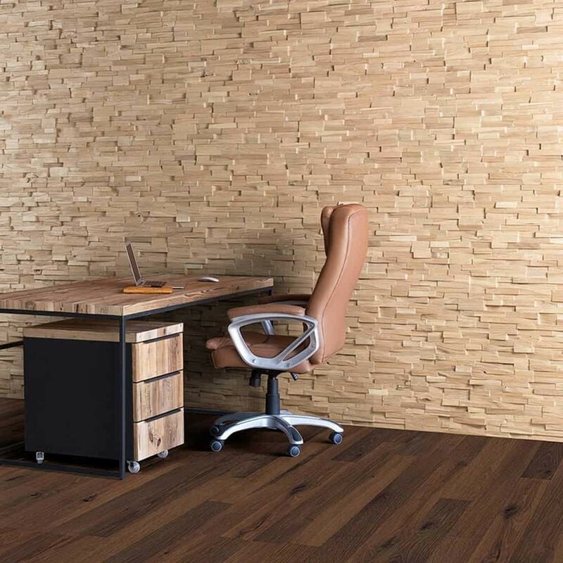 

Revestimiento de Paredes de Madera Deja Vu Panel Decorativo de Madera 1m²