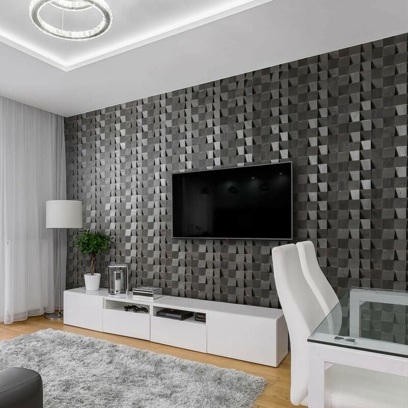 

Revestimiento de Paredes de Madera Erro Panel Decorativo de Madera 1m²