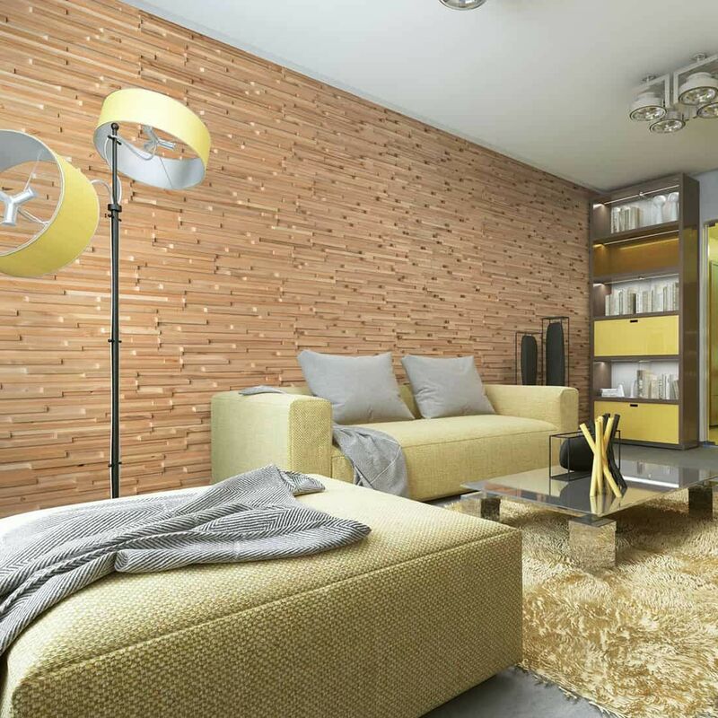 

Revestimiento de Paredes de Madera Fractus Panel Decorativo de Madera 1m²