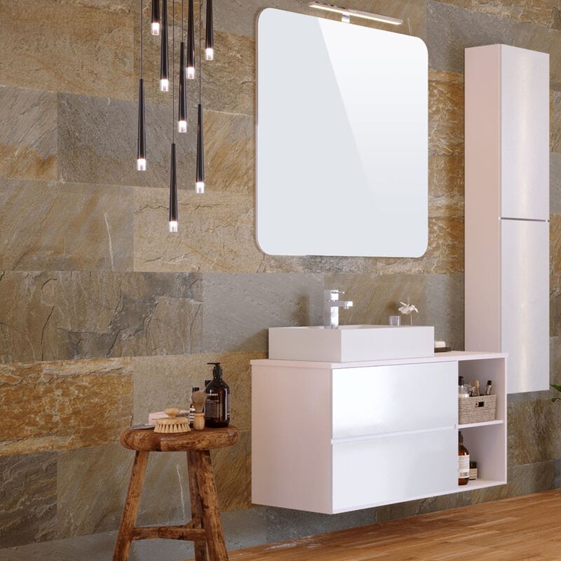 

Revestimiento de paredes Aqua Cuarzita Birmingham , caja 9 lamas, 1,62m2, paneles de 600x300x4 mm - Wellhome