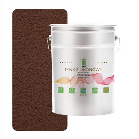 Revestimiento de silicona 8016 para fachada exterior de caoba, 1,5 mm, calidad premium, 15 kg