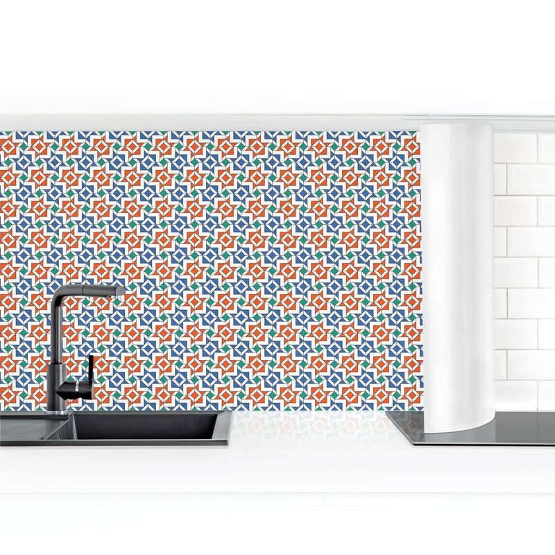 

Revestimiento pared cocina - Alhambra Mosaic Tile Look Dimensión LxA: 90cm x 50cm Material: Magnético