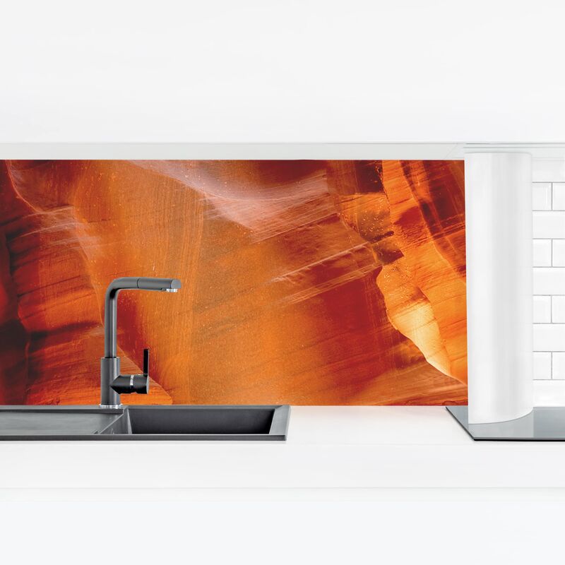 

Revestimiento pared cocina - Antelope Canyon Dimensión LxA: 40cm x 140cm Material: Smart