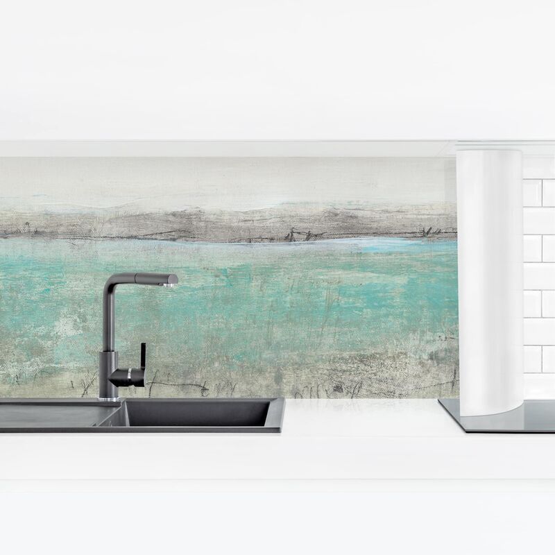 

Revestimiento pared cocina - Aqua Horizon I Dimensión LxA: 50cm x 175cm Material: Premium