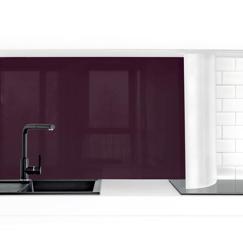 

Revestimiento pared cocina - Aubergine Dimensión LxA: 100cm x 50cm Material: Premium