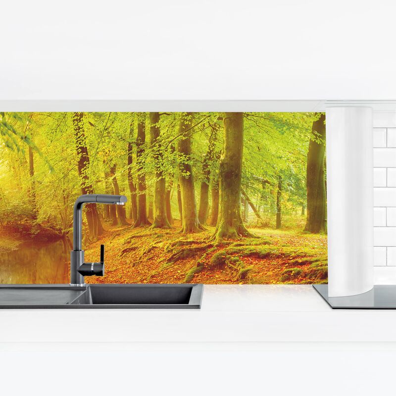 

Revestimiento pared cocina - Autumn Forest Dimensión LxA: 50cm x 175cm Material: Smart