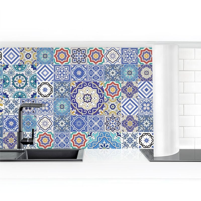 

Bilderwelten - Revestimiento pared cocina - Backsplash - Elaborate Portuguese Tiles Dimensión LxA: 60cm x 100cm Material: Premium