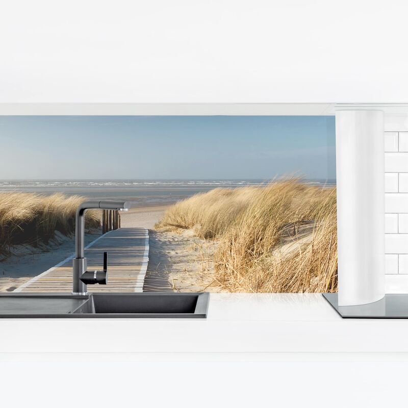 

Revestimiento pared cocina - Baltic Sea Beach Dimensión LxA: 70cm x 245cm Material: Magnético