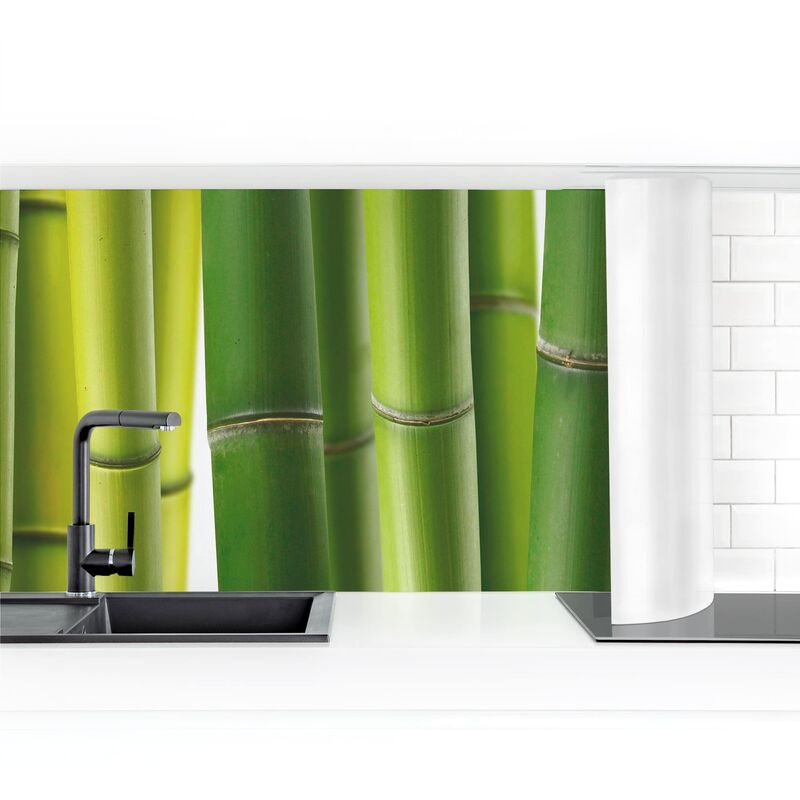 

Revestimiento pared cocina - Bamboo Plants I Dimensión LxA: 50cm x 100cm Material: Premium