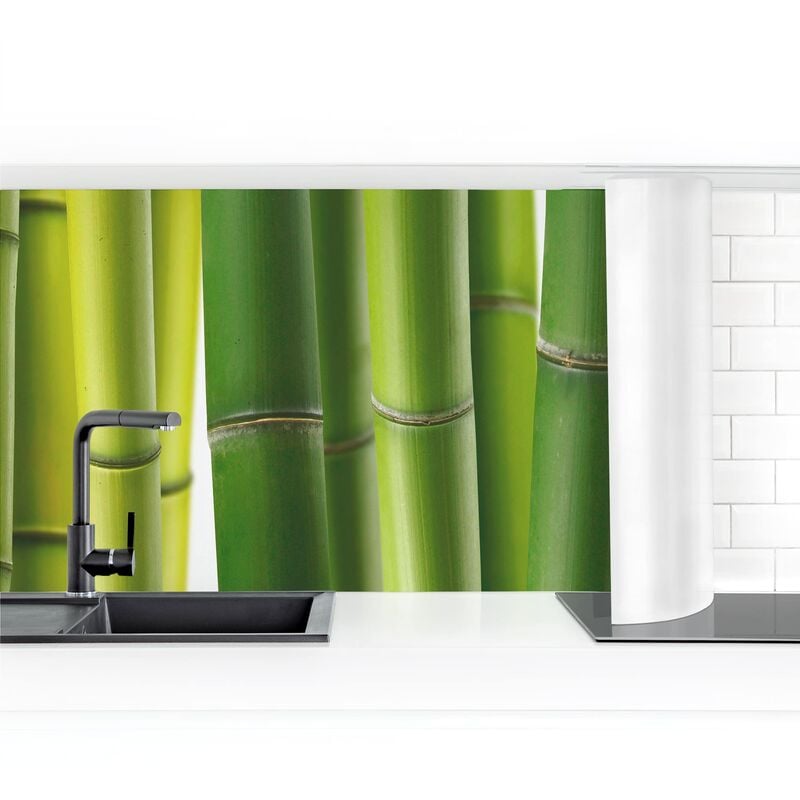 

Revestimiento pared cocina - Bamboo Plants I Dimensión LxA: 80cm x 300cm Material: Premium