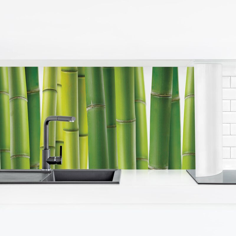 

Revestimiento pared cocina - Bamboo Plants II Dimensión LxA: 40cm x 140cm Material: Premium