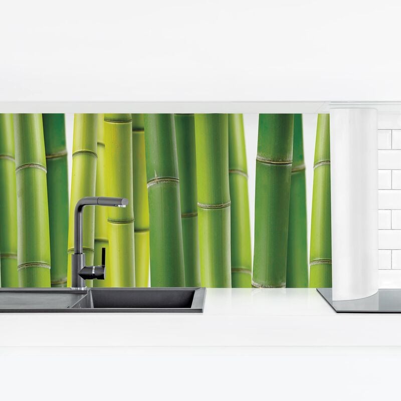 

Revestimiento pared cocina - Bamboo Plants II Dimensión LxA: 90cm x 315cm Material: Magnético