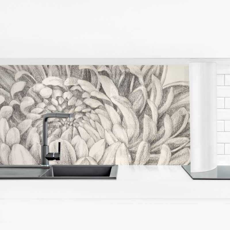 

Revestimiento pared cocina - Botanical Study Chrysanthemum II Dimensión LxA: 90cm x 315cm Material: Premium