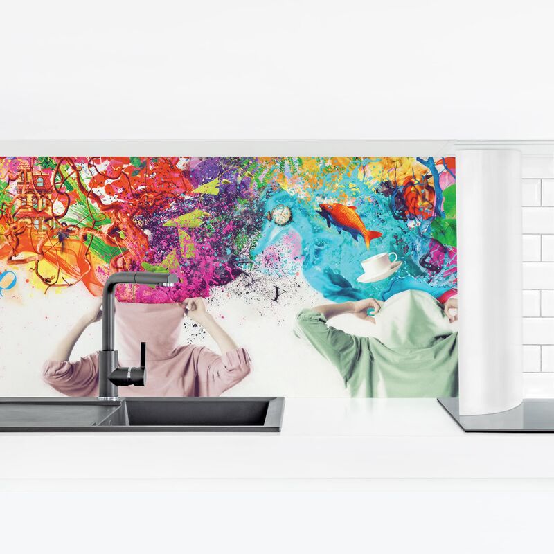

Revestimiento pared cocina - Brain Explosions Dimensión LxA: 80cm x 280cm Material: Smart