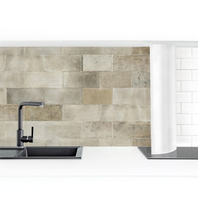 

Bilderwelten - Revestimiento pared cocina - Brick Concrete Wall Dimensión LxA: 90cm x 350cm Material: Premium