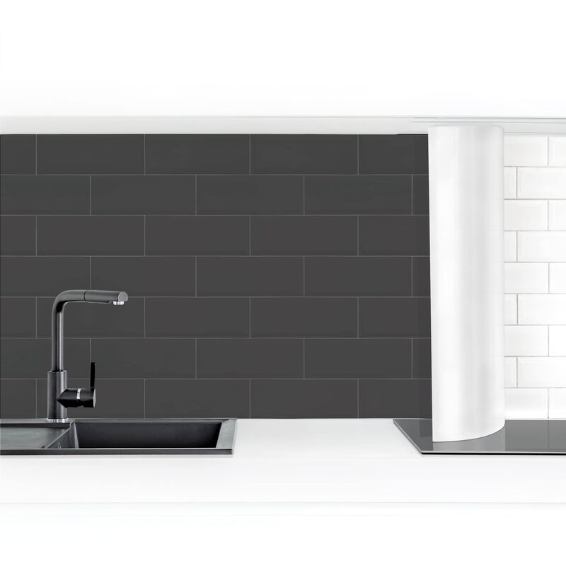 

Revestimiento pared cocina - Ceramic Tiles Anthracite Dimensión LxA: 100cm x 400cm Material: Premium