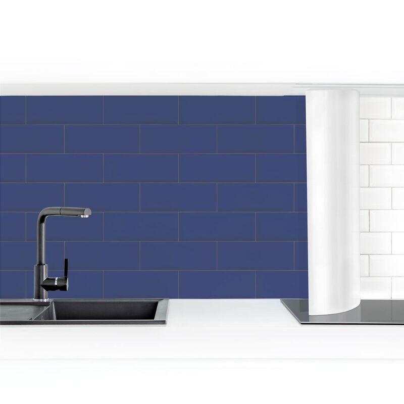 

Revestimiento pared cocina - Ceramic Tiles Dark Blue Dimensión LxA: 70cm x 150cm Material: Magnético