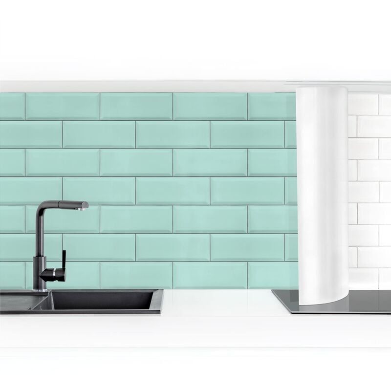 

Bilderwelten - Revestimiento pared cocina - Ceramic Tiles Turquoise Dimensión LxA: 60cm x 250cm Material: Premium