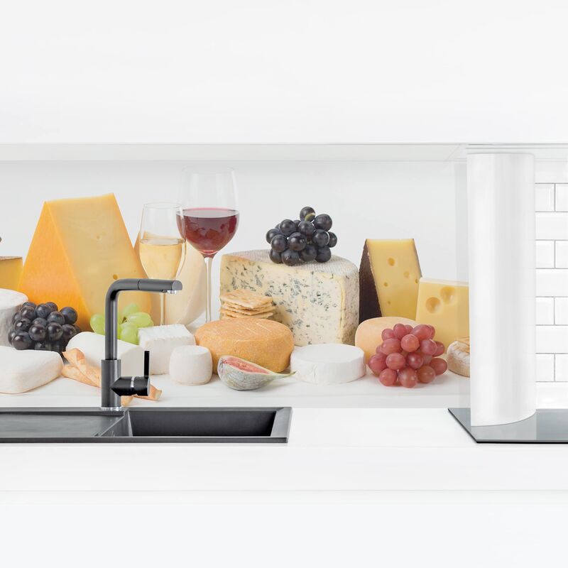 

Revestimiento pared cocina - Cheese Variations Dimensión LxA: 80cm x 280cm Material: Magnético