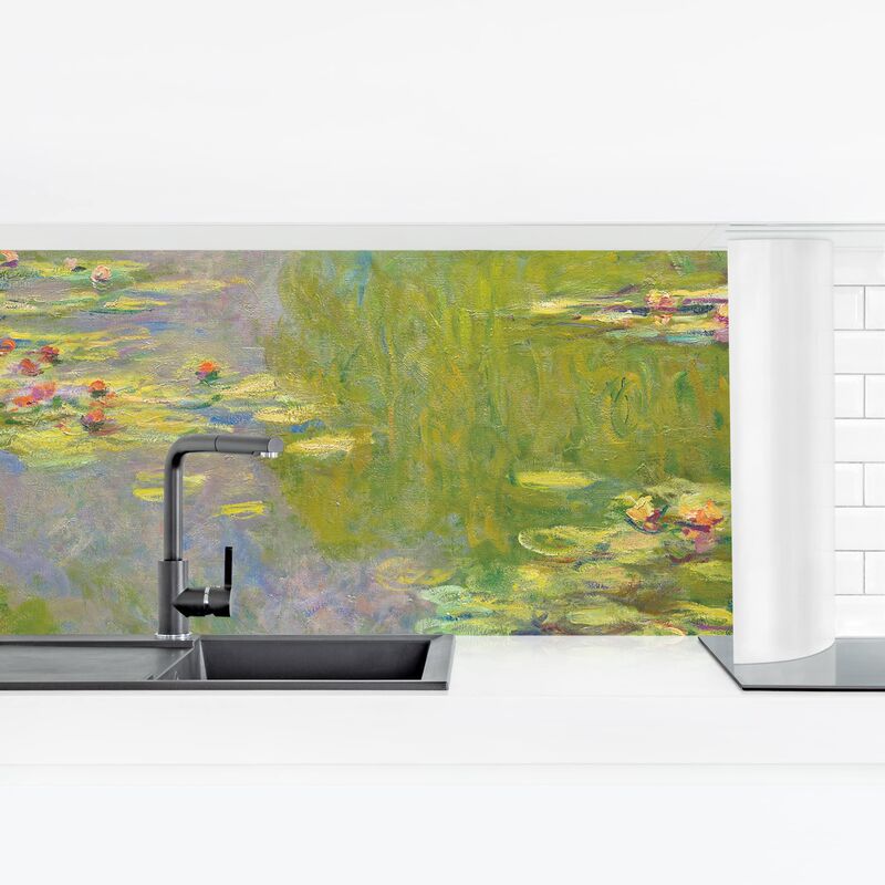 

Revestimiento pared cocina - Claude Monet - Green Water Lilies Dimensión LxA: 80cm x 280cm Material: Magnético