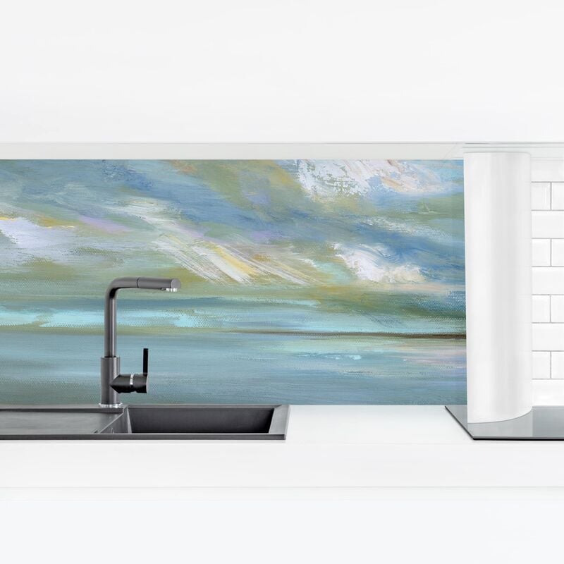 

Revestimiento pared cocina - Coastal Sky #3 Dimensión LxA: 90cm x 315cm Material: Premium