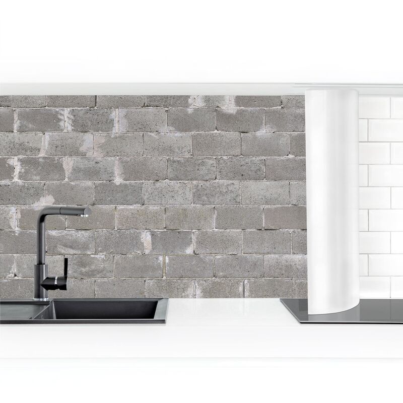 

Revestimiento pared cocina - Concrete Tile Dimensión LxA: 80cm x 400cm Material: Premium