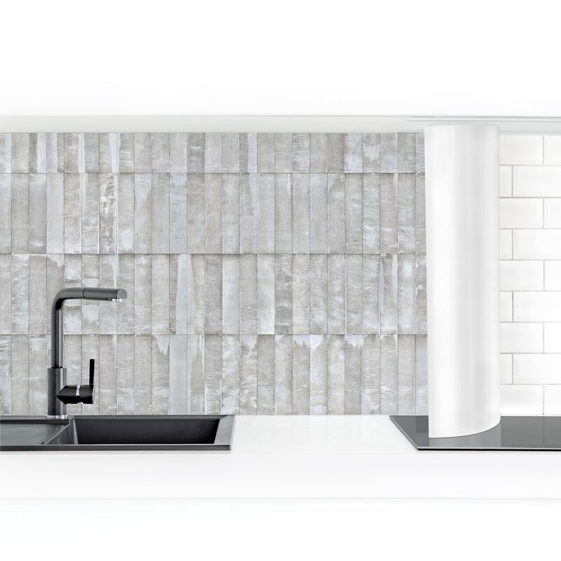 

Revestimiento pared cocina - Concrete Tile Wallpaper Dimensión LxA: 50cm x 200cm Material: Smart