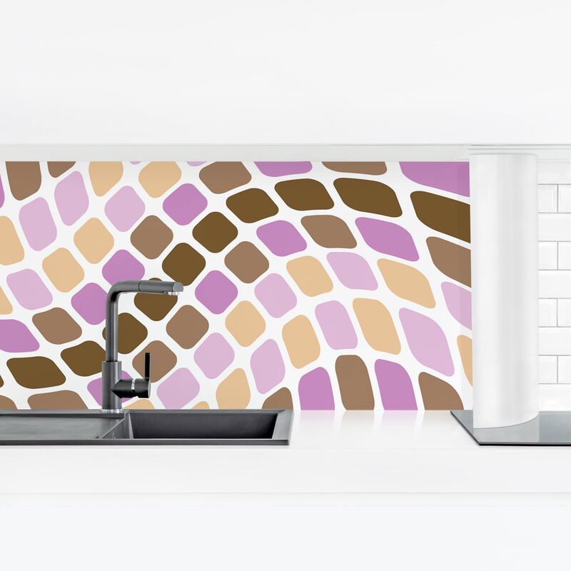 

Revestimiento pared cocina - Dancing Squares Dimensión LxA: 50cm x 175cm Material: Premium