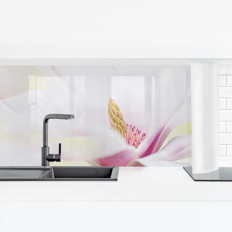 

Revestimiento pared cocina - Delicate Magnolia Blossom Dimensión LxA: 90cm x 315cm Material: Magnético