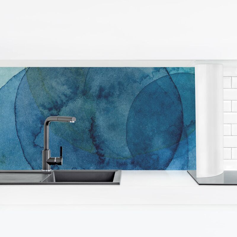 

Bilderwelten - Revestimiento pared cocina - Evolving Planets I Dimensión LxA: 80cm x 280cm Material: Premium